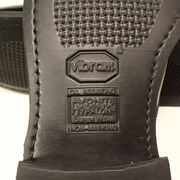 Capps Air-Lite Oxford Black Shiny Shoes Military Approved Men\'s Size 10